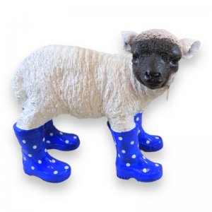 Schaf Gummistiefel blau