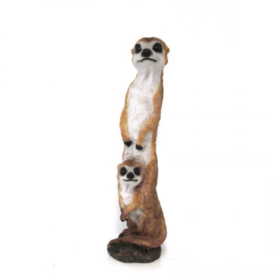 Erdmännchen mit Jungen - zum Schließen ins Bild klicken