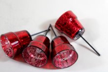 Teelichthalter-Stecker, rot