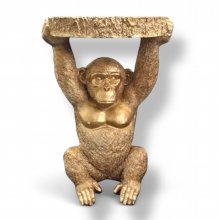 Affe Tisch gold