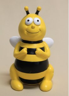 Biene sitzend H 22 cm