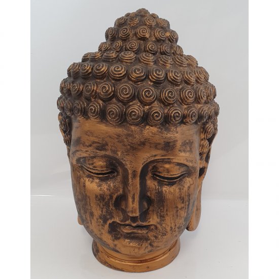 Buddhakopf gold - zum Schließen ins Bild klicken