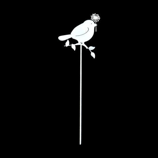 Stecker Vogel weiss - zum Schließen ins Bild klicken