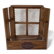 Fenster-Pflanzer braun