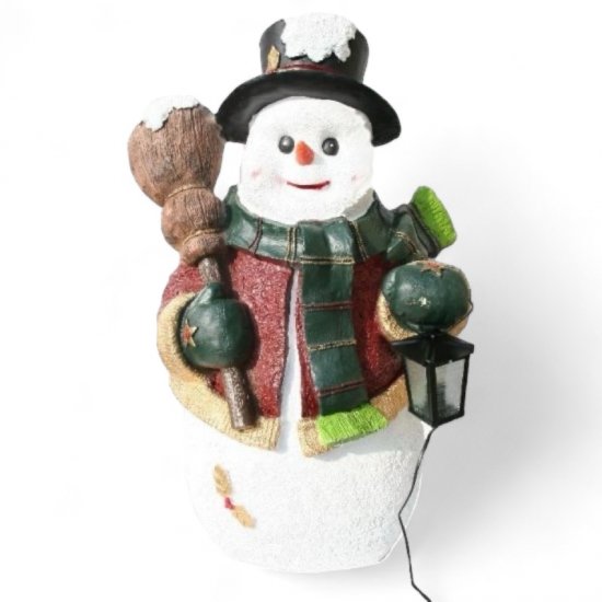 Schneemann, Zylinder - zum Schließen ins Bild klicken