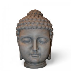 Buddhakopf Betonfarben /1467/