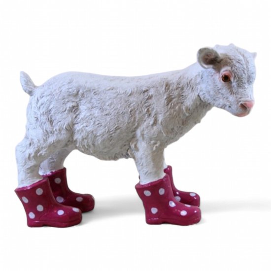 Ziege Gummistiefel - zum Schließen ins Bild klicken