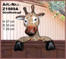 Giraffenkopf Zaungucker