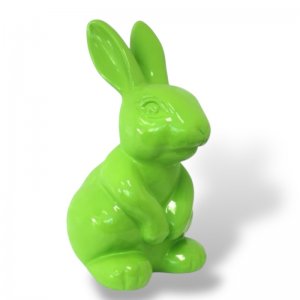 Hase sitzend grün