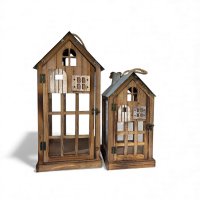 Laterne Haus, 2-er Set