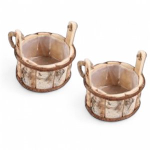 Holztopf 2er Set