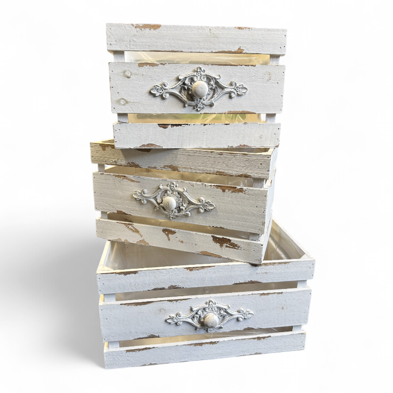Holzkiste 3-er Set