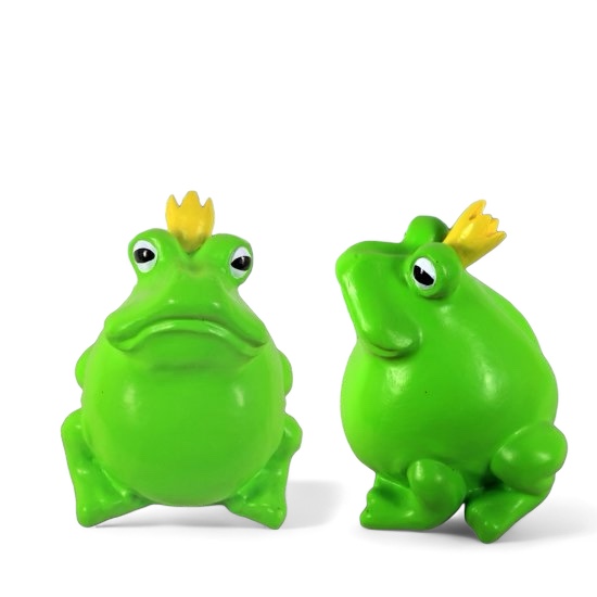 Froschkönig klein grün - zum Schließen ins Bild klicken