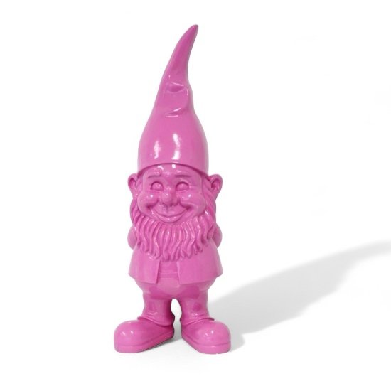 Gartenzwerg H95cm, unipink - zum Schließen ins Bild klicken