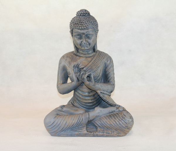 Buddha grau - zum Schließen ins Bild klicken